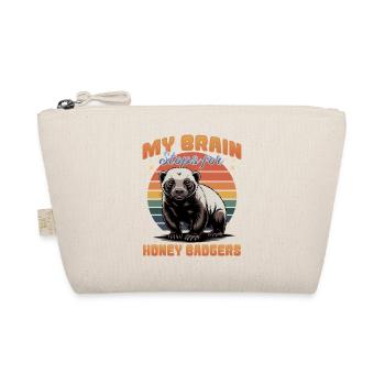 Funny Honey Badger - Bio-Täschchen - Natur - Vorne