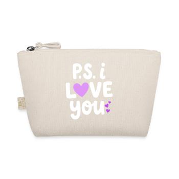 P.S. Je t’aime PS Journée de la Saint-Valentin Je t’aime - Trousse biologique - nature - Devant