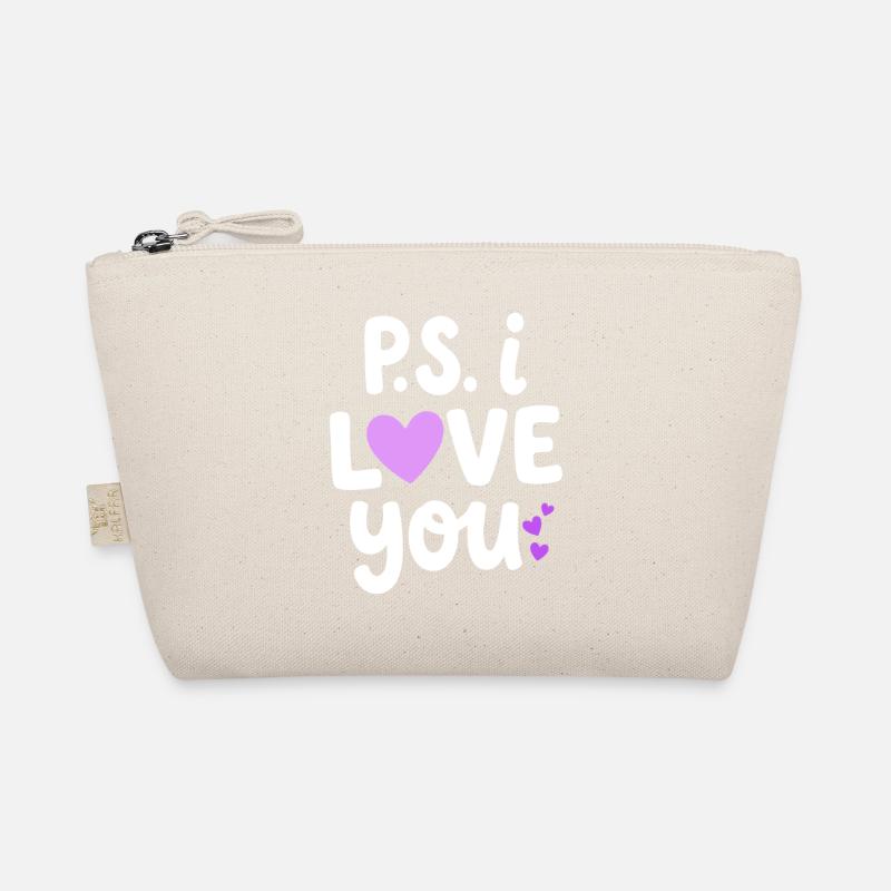 P.S. Ich liebe dich PS Ich Herz Deinen Tag Valentin Bio-Täschchen
