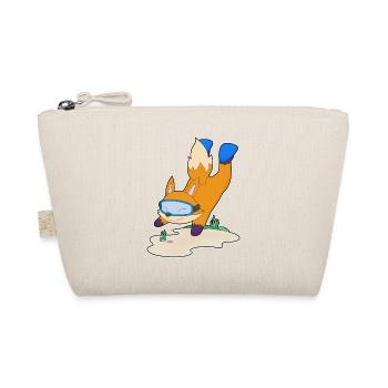 Fuchs Taucher Schwimmbrille Tauchen - Bio-Täschchen - Natur - Vorne
