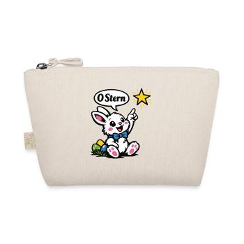 Ostern Hase Stern Cartoon für Babys - Bio-Täschchen - Natur - Vorne