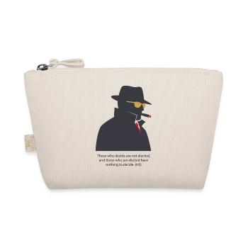 Noir-Silhouette mit Zigarre - Bio-Täschchen - Natur - Vorne