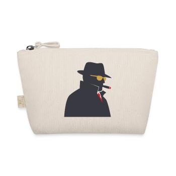 Schattendetektiv mit Zigarre - Bio-Täschchen - Natur - Vorne
