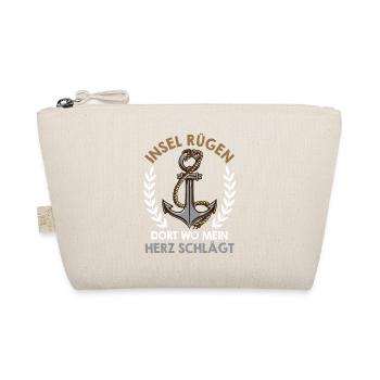 ISLAND OF RÜGEN WHERE MY HEART BEATS Funny - Organic Pouch - nature - Front