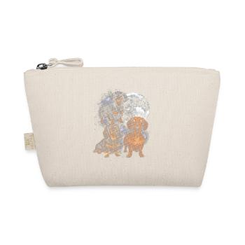 Dachshund in the space moon - Organic Pouch - nature - Front