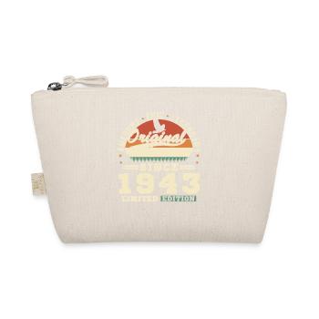 1943 Vintage Retro Birthday Gift - Organic Pouch - nature - Front
