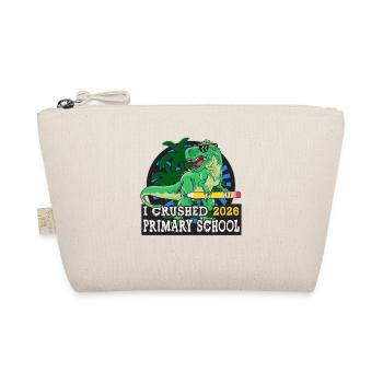 Last Day Of Primary School Graduation 2026 T-Rex - Organic Pouch - nature - Front