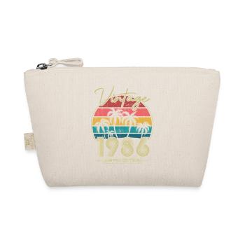 Vintage 1986 Jahrgang Geburtstagsgeschenk - Bio-Täschchen - Natur - Vorne