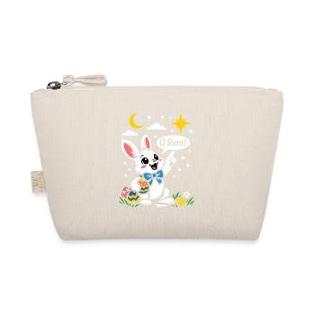 Ostern Hase Stern Cartoon für Kinder - Bio-Täschchen - Natur - Vorne