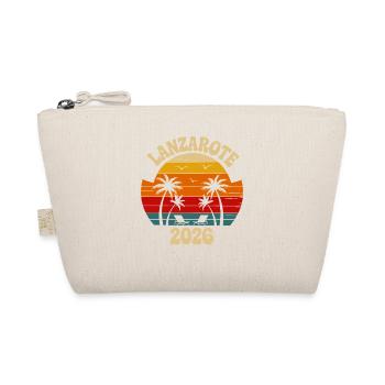 Lanzarote 2026 Sunset Palm Tree Design - Organic Pouch - nature - Front