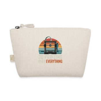 3D Printing Over Everything Retro 3D Printing Maker - Organic Pouch - nature - Front