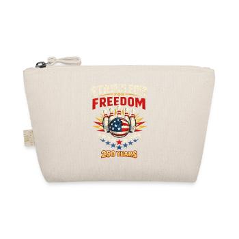 250 Years America Anniversary USA Flag 250th - Organic Pouch - nature - Front