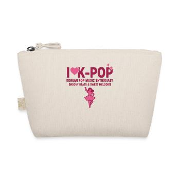 Ich liebe K-Pop, koreanischer Popmusik-Enthusiast Groovy - Bio-Täschchen - Natur - Vorne