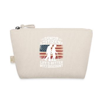 Life is better with discounted retirement - Organic Pouch - nature - Front