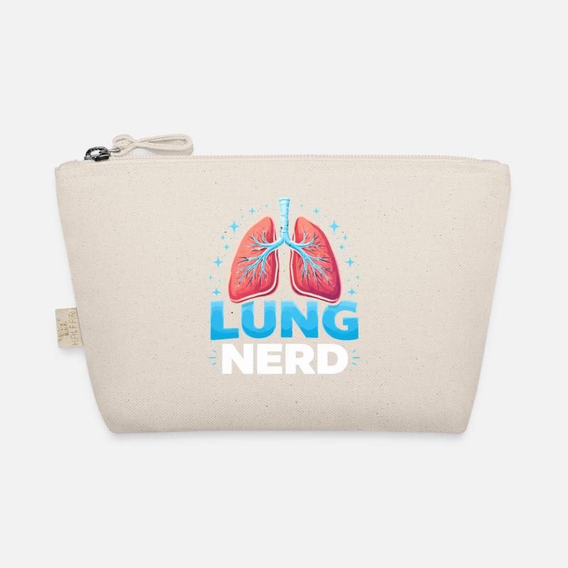 Lung Nerd: bunte Lungenillustration Bio-Täschchen