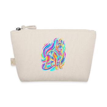 Colorful German Shepherd - Organic Pouch - nature - Front
