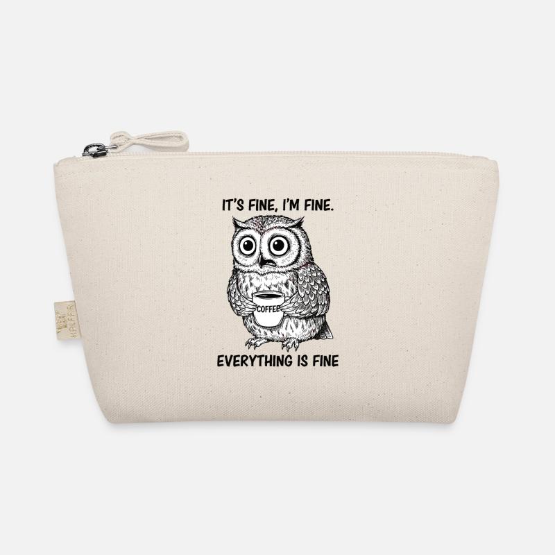 Its Fine Im Fine Kaffee Eule Bio-Täschchen