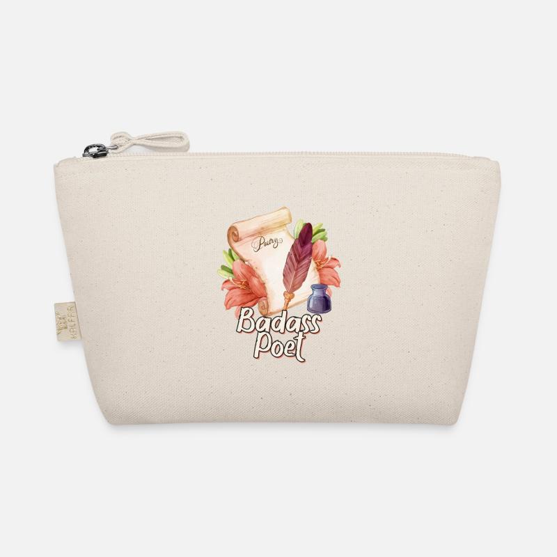 Badass Poet: Ink & Hibiscus Organic Pouch