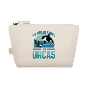 Funny Orca - Organic Pouch - nature - Front