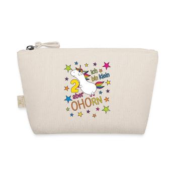 2 ans de licorne fille je suis petit mais - Trousse biologique - nature - Devant