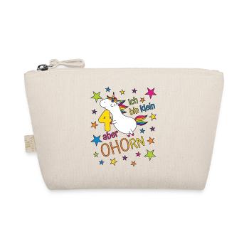 4 ans Fille Licorne Je suis petite Mais - Trousse biologique - nature - Devant