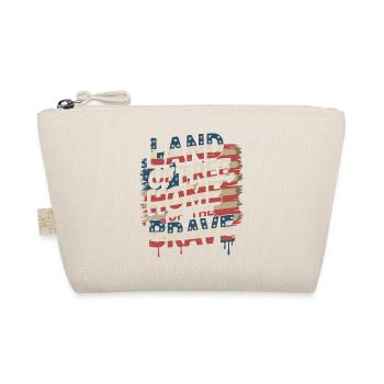 Land of the Free - USA Vintage Flag - Bio-Täschchen - Natur - Vorne