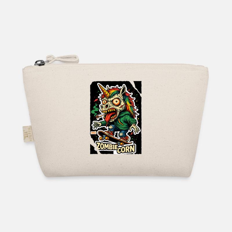 ZombieCorn Einhorn Zombie Skateboard Bio-Täschchen