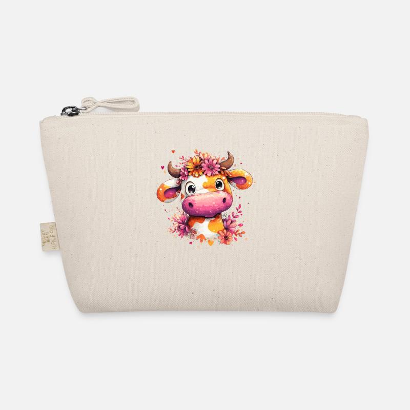 Vache fleurie dans un style aquarelle Trousse biologique