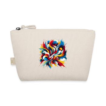 Paint Swirl Abstract Paint Swirl - Organic Pouch - nature - Front