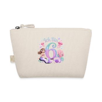 Je suis 6e anniversaire de la Fille des Sirènes - Trousse biologique - nature - Devant