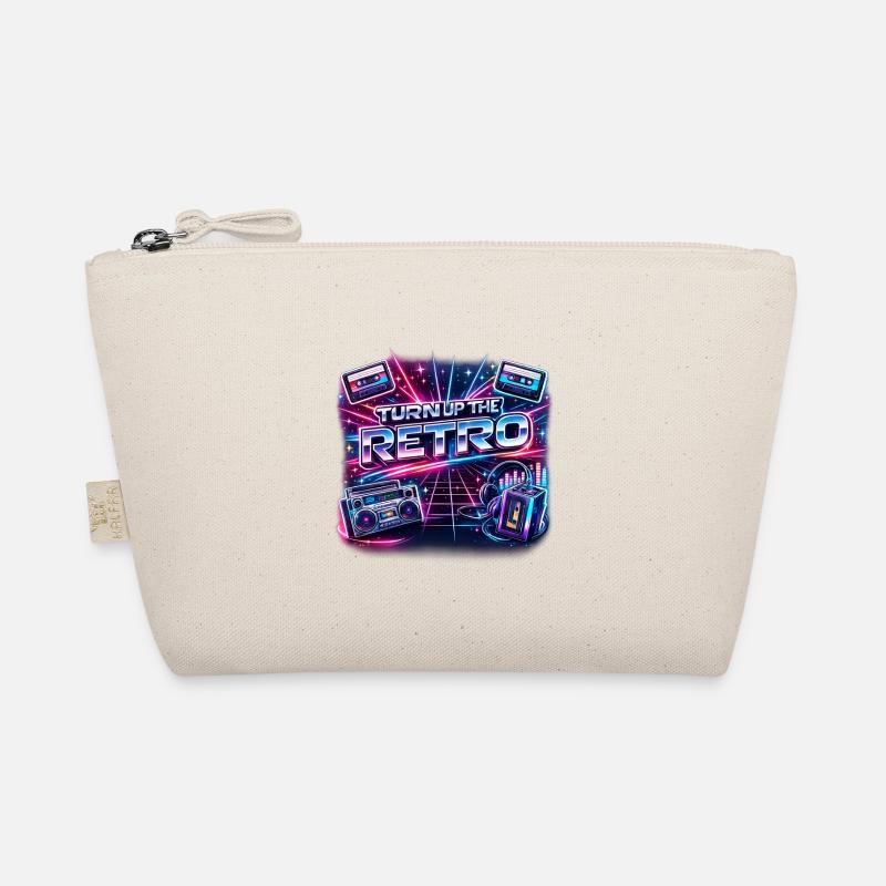 Turn Up the Retro Neon Nostalgia - Bio-Täschchen - Natur