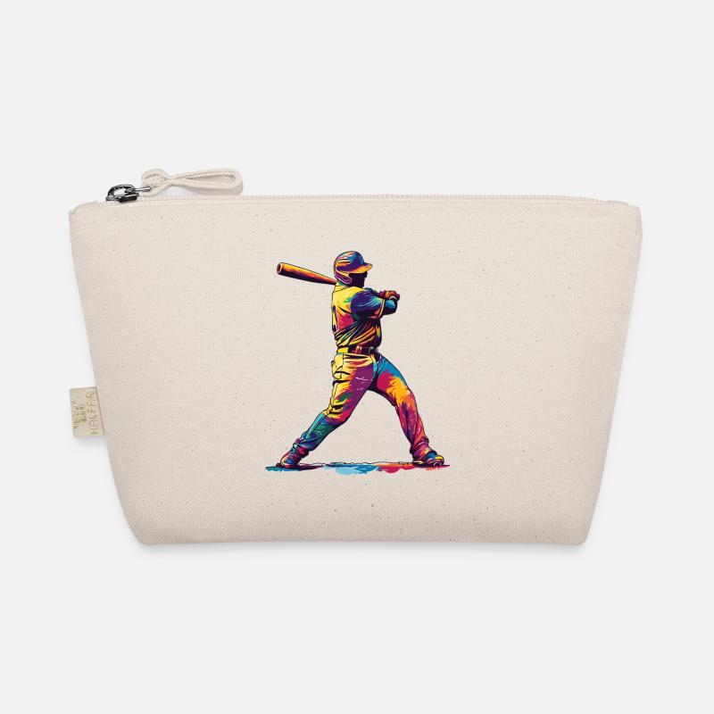 Farbenfroher Baseball-Hit Bio-Täschchen