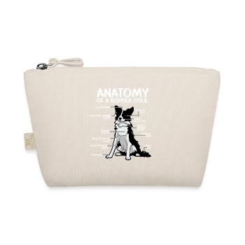 Anatomy Of A Border Collie Funny Dog Lover - Organic Pouch - nature - Front