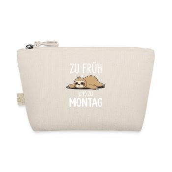 Lustiges Faultier Montag Morgenmuffel - Trousse biologique - nature - Devant