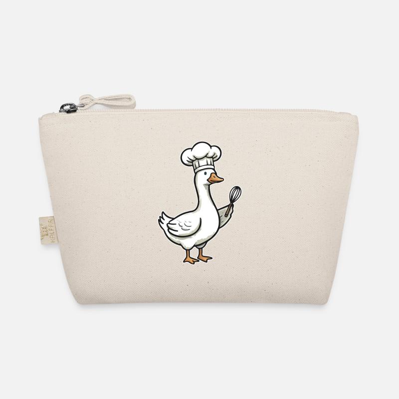 Kitchen Duck Chef Caricature Organic Pouch