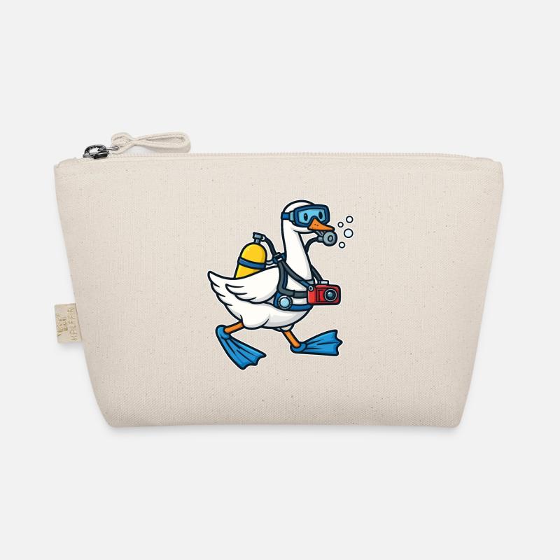Taucher Ente mit Kamera Bio-Täschchen