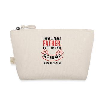 Best dad gift in the world for best dad - Organic Pouch - nature - Front