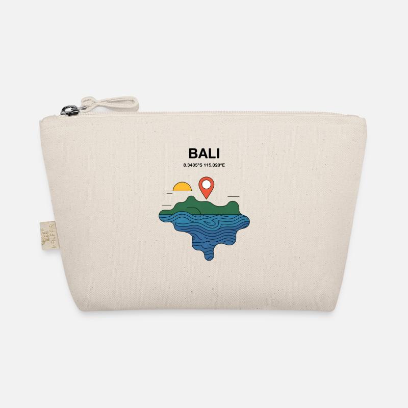 Bali Indonesia Coordinate Bio-Täschchen