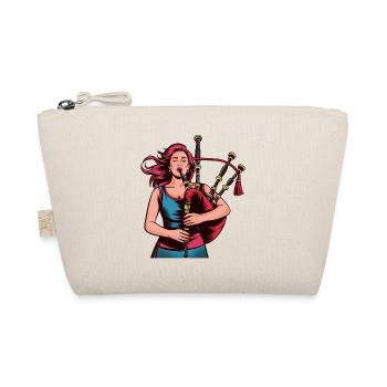 Bagpipe rocker in focus - Organic Pouch - nature - Front