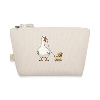 Duo Goose Dog au ruban en laisse - Trousse biologique - nature - Devant