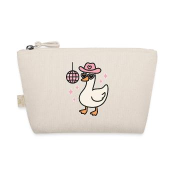 Kawaii Disco Duck avec des lunettes en forme de cœur - Trousse biologique - nature - Devant