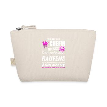 Chefin dieses Kompetenten Haufens Chefin Geschenke - Bio-Täschchen - Natur - Vorne