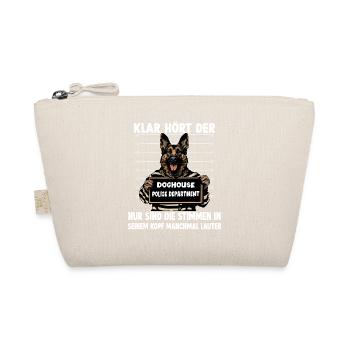 Hundehalter Geschenk Deutscher Schäferhund Gassi T - Bio-Täschchen - Natur - Vorne
