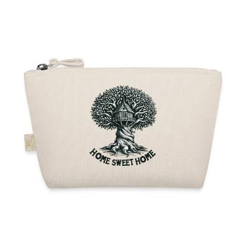 Treehouse Woodcut Forest Picture - Organic Pouch - nature - Front
