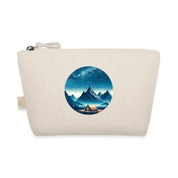 Night Mountains Tent Landscape - Organic Pouch - nature - Front