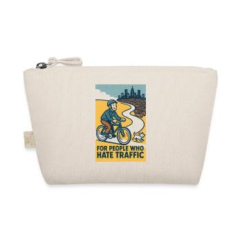 Für alle, die Stau hassen | Fahrrad Humor - Bio-Täschchen - Natur - Vorne