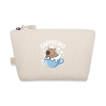 CAPPYCINO Funny Capybara Coffee Saying for - Organic Pouch - nature - Front