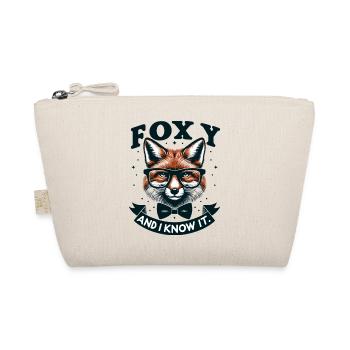Foxy Nerd Brille Fliege - Bio-Täschchen - Natur - Vorne