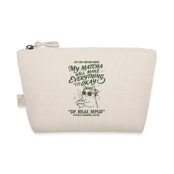 Cat Cafe Matcha Magic My Matcha Will Make - Organic Pouch - nature - Front