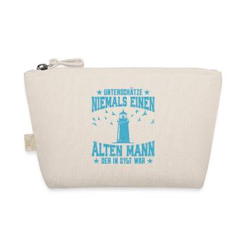 NEVER UNDERESTIMATE AN OLD MAN - Organic Pouch - nature - Front